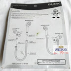 Hand Shower Mandi Flexible Hose Chrome New 1/2 Inch ONDA SO-250-1P2