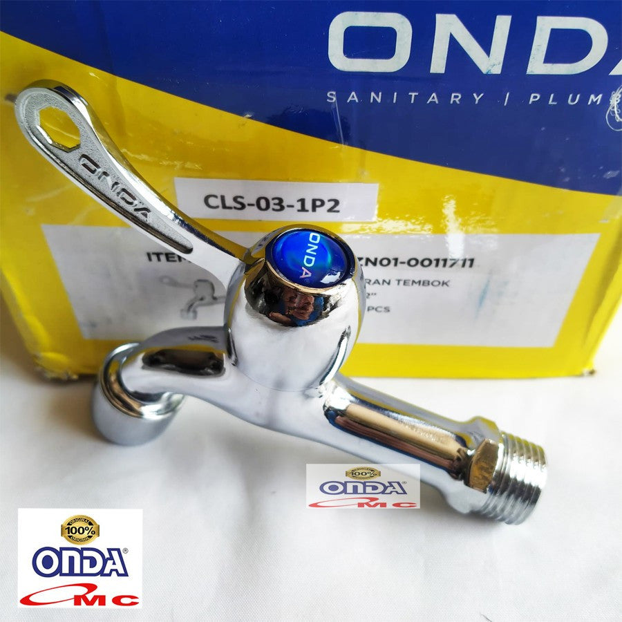 Kran Air Keran Tembok Kamar Mandi Dapur Wastafel 1/2 Inch ONDA CLS 03