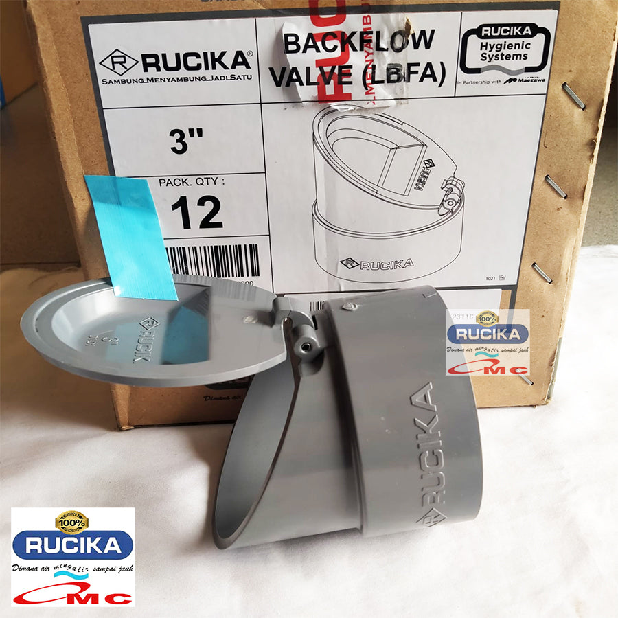 Tutup Saluran Pembuangan Pipa Anti Tikus Serangga Back Flow Valve 3 Inch RUCIKA