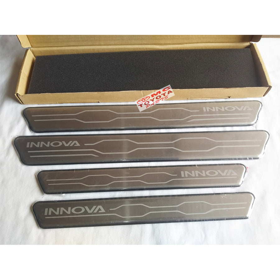 Sill Plate Scuff Plate Chrome 1set Innova Zenix Original PC382-0K01J Scuplate Silplate List Plate Sillplate Sillplat Silplat 1 Set