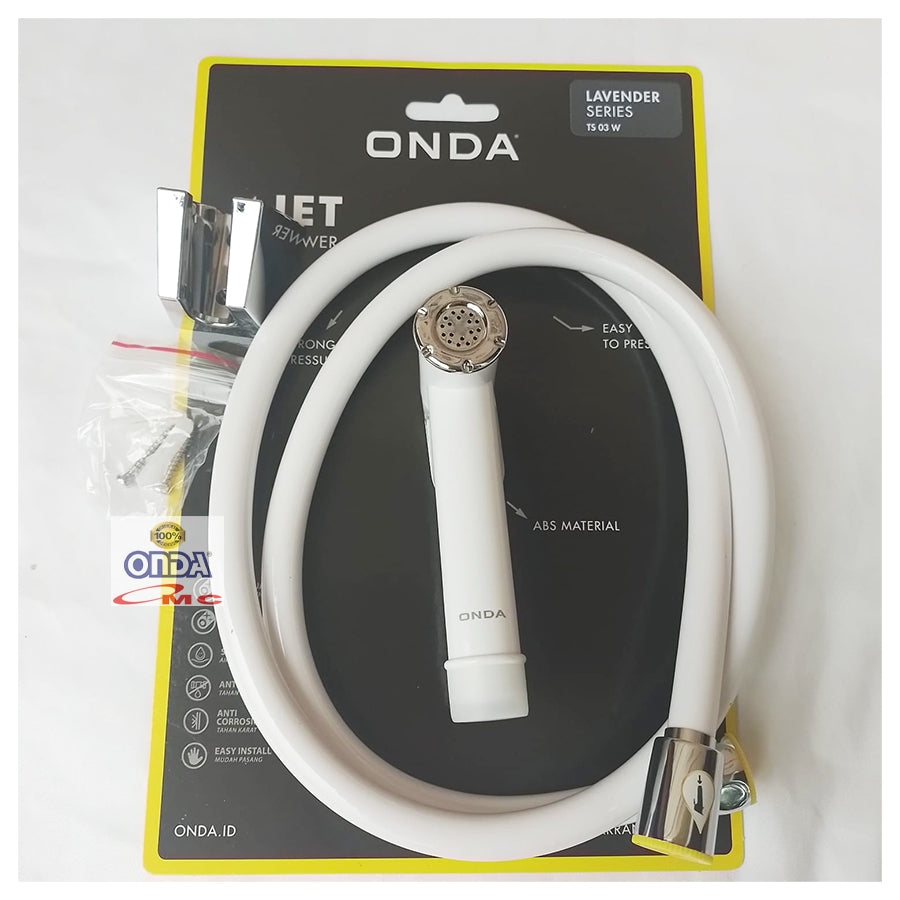Jet Shower Closet Kloset Exclusive 1.2 M 1/2 Inch ONDA TS 03 W