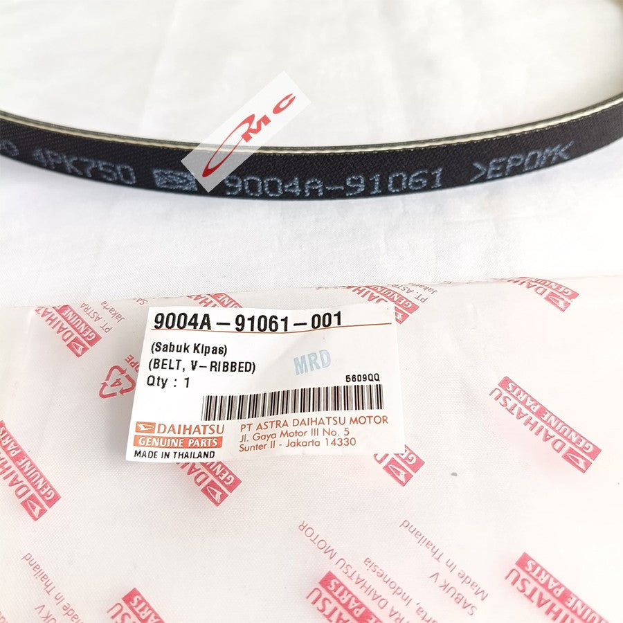 Tali Kipas (Fan/Van/V Belt) Sabuk Kipas AC Daihatsu Grand Max Luxio 9004A-91061-001