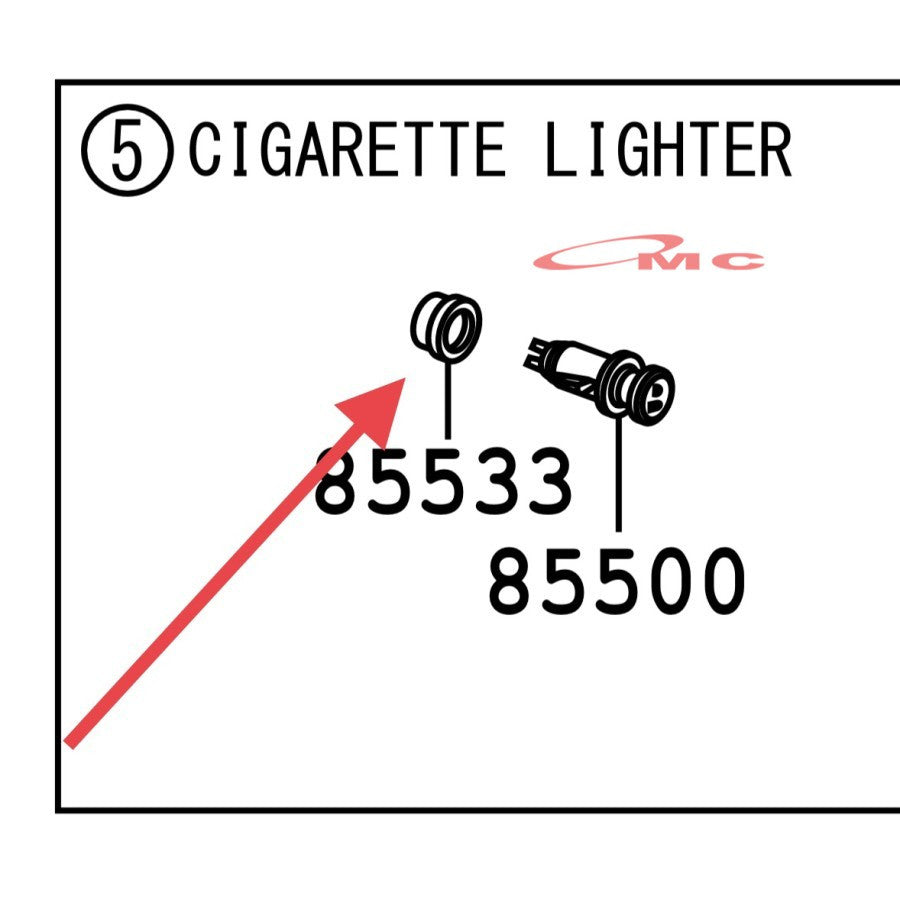 Ring Cover Ligther Cas USB Daihatsu Gran Max Luxio Original 85533-BZ050-001