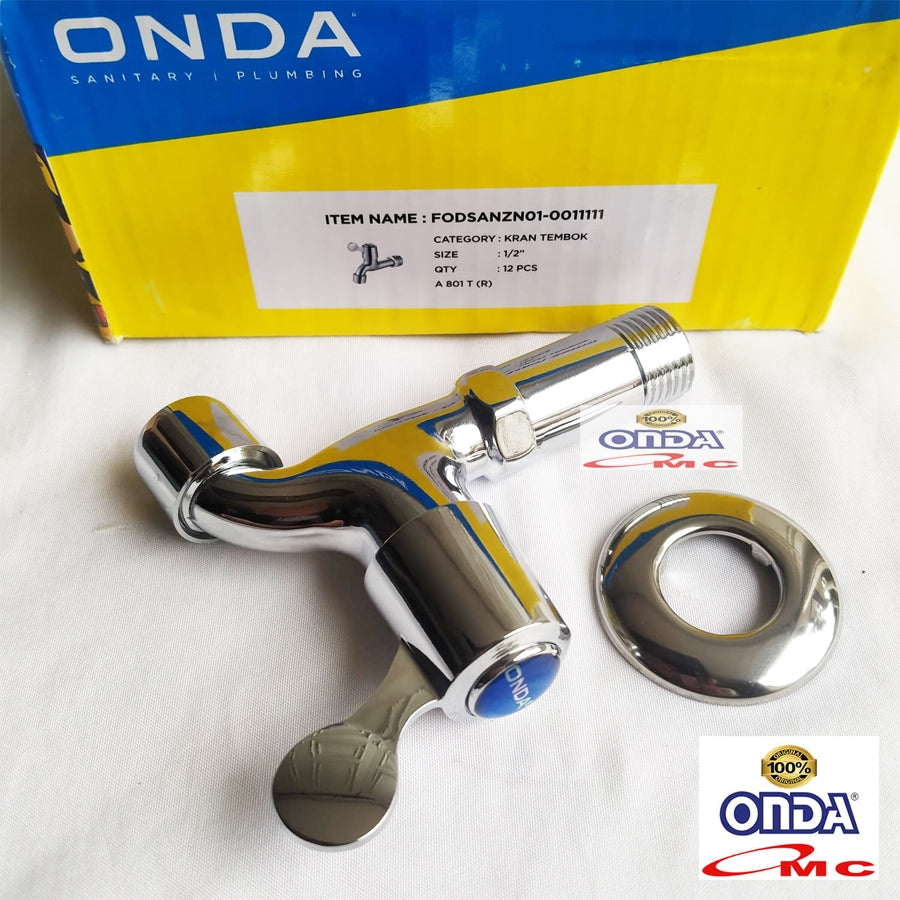 Kran Keran Air Tembok Taman Cuci Tangan 1/2" Inch A 801 T ONDA