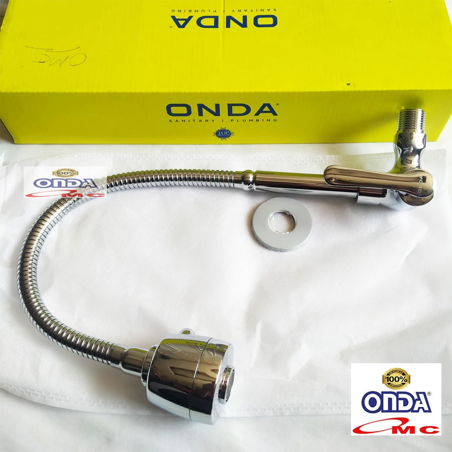 Kran Dapur Cuci Piring Angsa Tembok Fleksibel 1/2" ONDA V 696 GKU