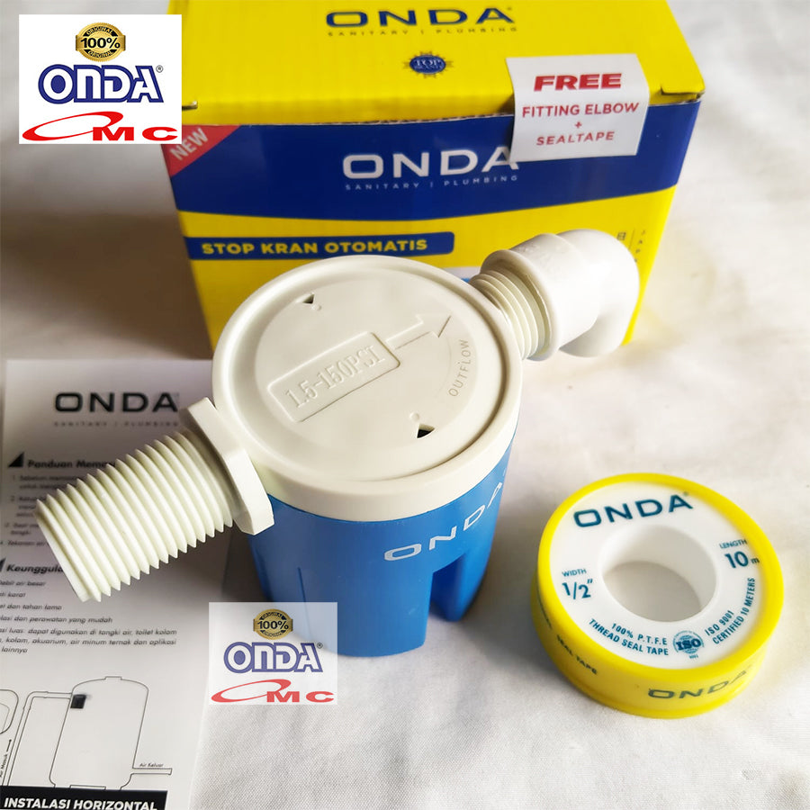 Pelampung Otomatis Stop Kran Keran Air Horizontal 1/2 inch ONDA