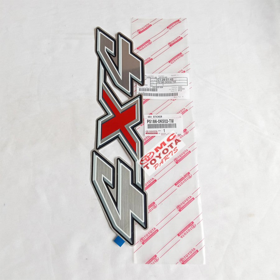 Stiker Sticker 4X4 Original Toyota Hilux P5186-0K502-TM