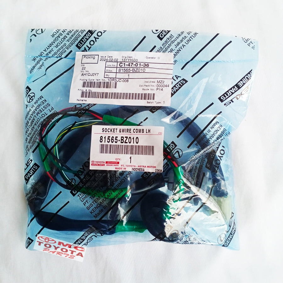 Kabel Socket Lampu Stop Belakang Kiri All New Avanza Xenia 81565-BZ010