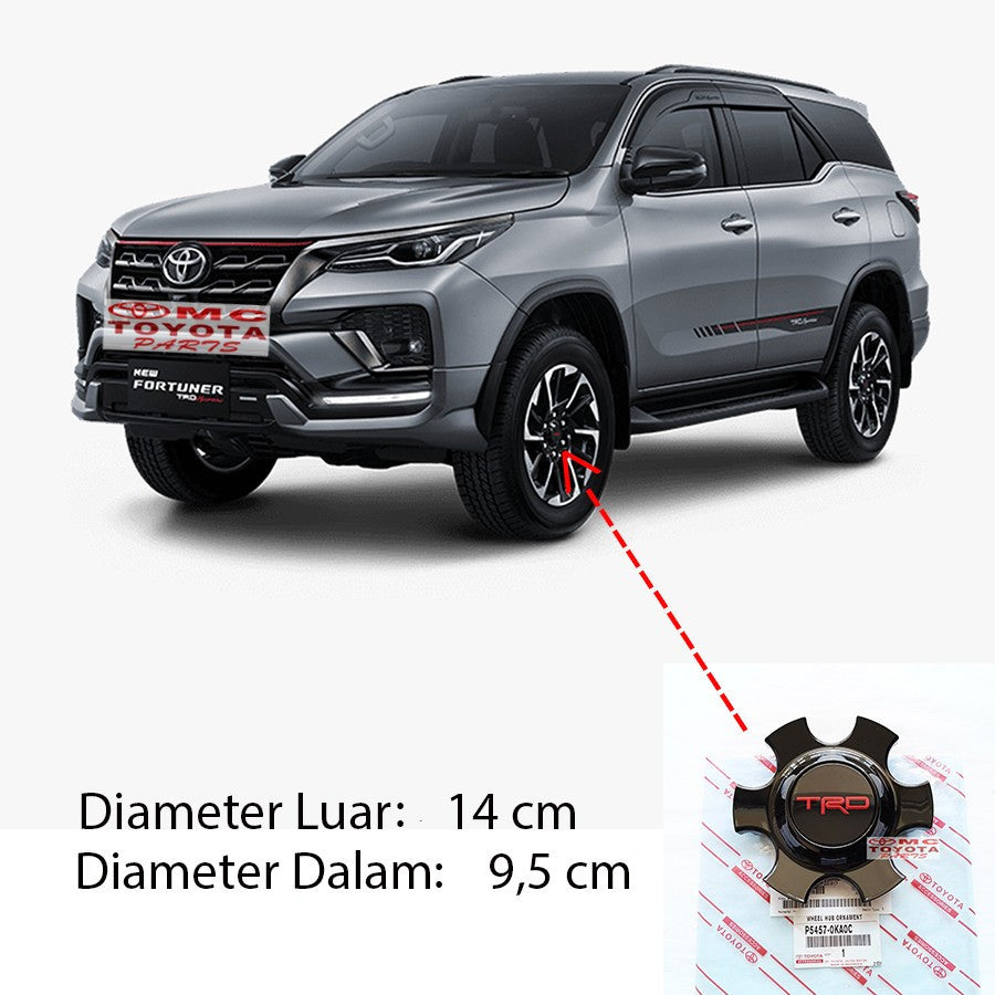 Tutup Velg Dop Roda Cover Wheel Fortuner VRZ TRD 2020- P5457-0KA0C