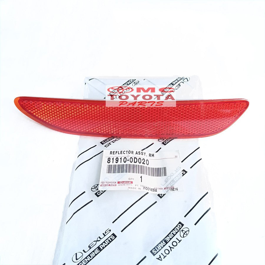 Lampu Reflektor Mata Kucing Tutup Cover Bumper Belakang Kanan Kiri Toyota Sienta 81910-0D020 81920-0D020