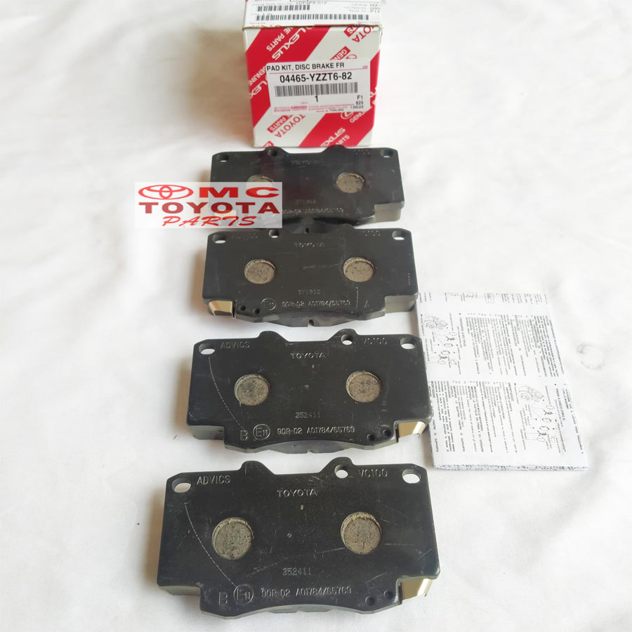 Brake Pad Kampas Rem Depan Fortuner Hilux 2005-2011 Original Toyota 04465-YZZT6-82
