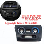 Cover Panel Frame Tombol AC Hitam New Agya Ayla 2017-Up 55406-BZ650-C0