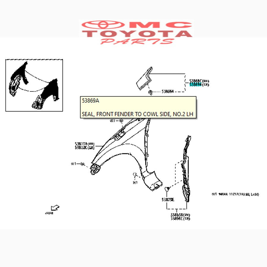 Cover Hood Hinge Karet Samping Kap Mesin Kiri Calya Sigra 53446-BZ070