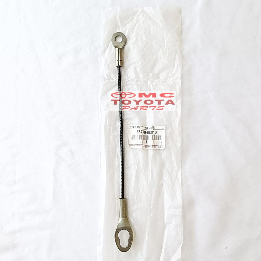 Kabel Tali Bak Bagasi Belakang Toyota Hilux Original 65770-0K010 Kabel Tali Penahan Pintu Bagasi Kawat Kabel Sling Tahanan Bak Pintu Bagasi Belakang Hilux Ori