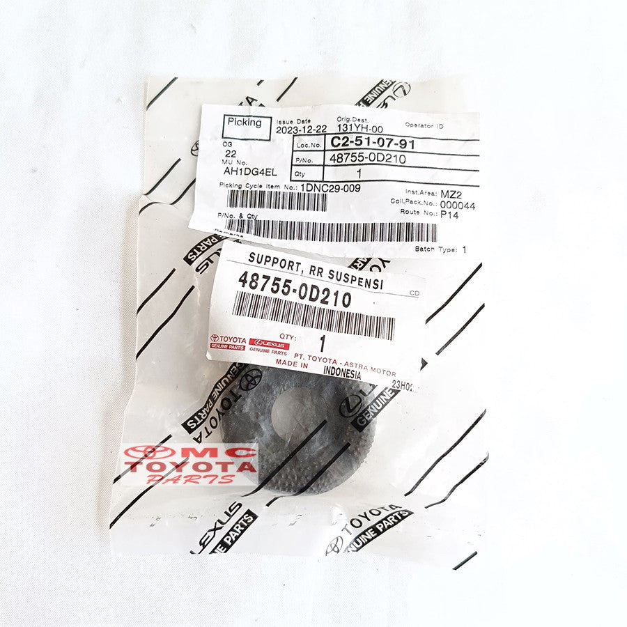 Karet Support Shock Breaker Breker Absorber Bush Belakang Atas Toyota Sienta Corolla Altis 48755-0D210