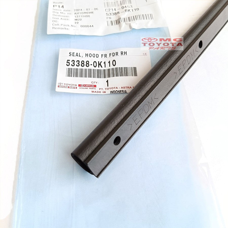 Karet Kap Mesin Motor Seal Hood Bagian Depan Kanan Kiri New Fortuner VRZ Original 53388-0K110