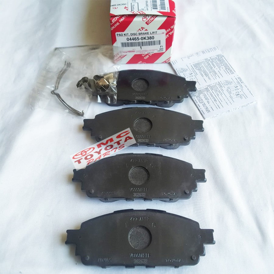 Brake Pad Kampas Rem Depan Innova Reborn Hilux Single 04465-0K380