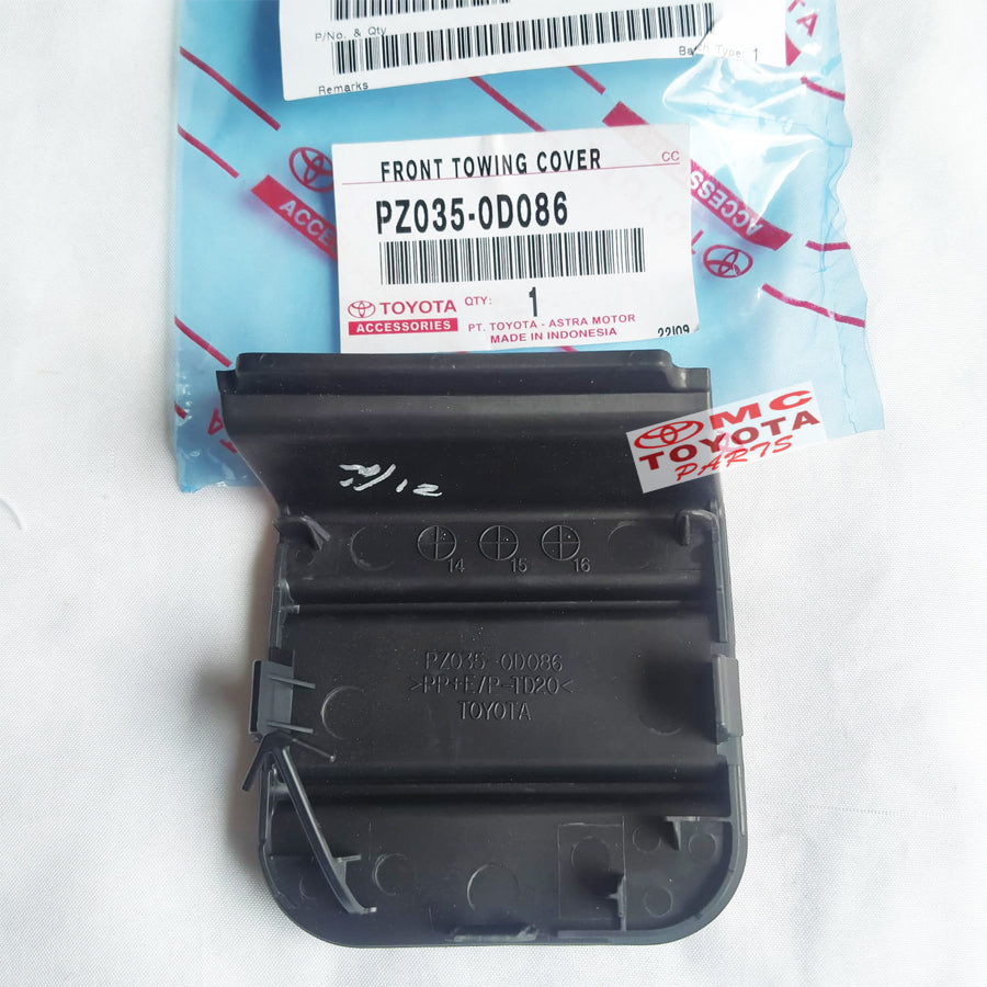 Tutup Cover Derek Towing Bumper Depan All New Yaris TRD 2014-2016 PZ035-0D086