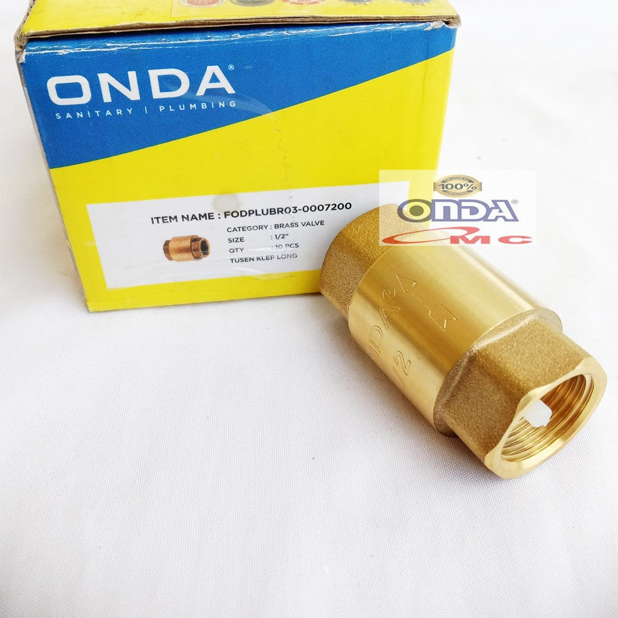 Tusen Tesen Foot Klep Brass Valve Kuningan 1 1/2  Inch ONDA