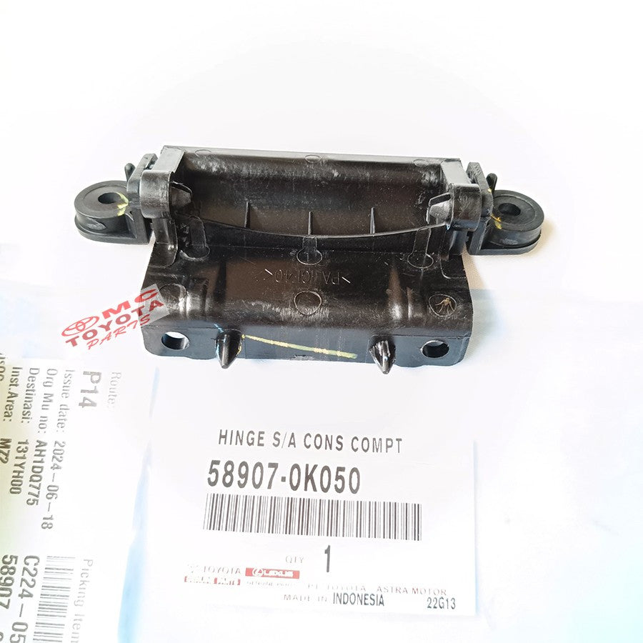 Engsel Tutup Console Box Konsole Konsul Window Original Toyota Innova Fortuner Hilux Altis 58907-0K050