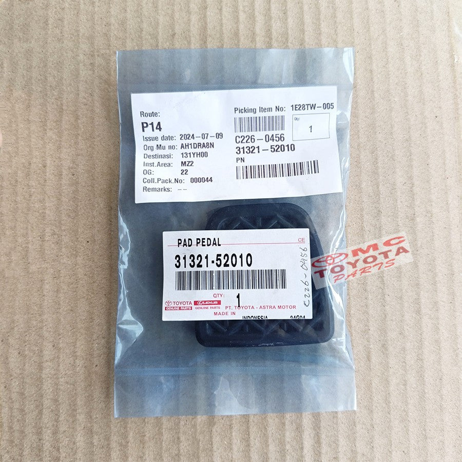 Karet Pedal Rem Karet Injakan Pedal Kopling Vios Yaris Corolla Altis Camry Innova Fortuner Hilux Sienta Hiace Land Cruiser Previa 31321-52010