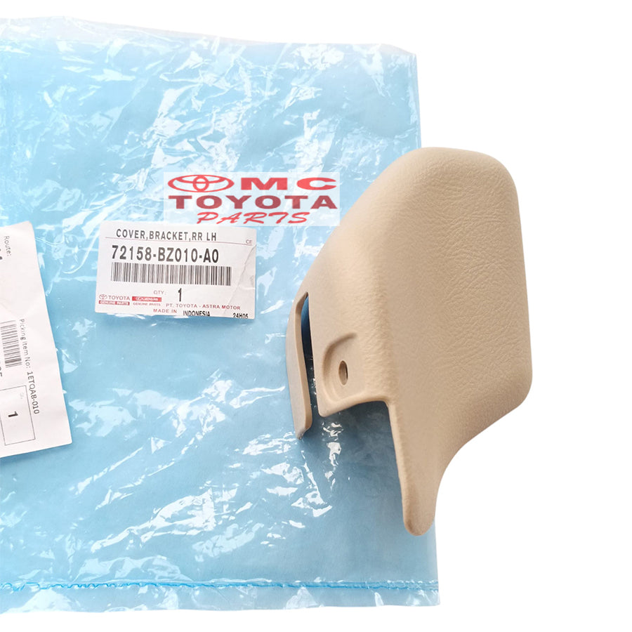 Cover Tutup Kaki Jok Bangku Depan Kanan Kiri Avanza Xenia Lama 2003-2011 Original 72157-BZ010-A0 / 72158-BZ010-A0 Cream Tutup Cover Kaki Jok Depan Bagian Belakang Cover Baut Jok Depan