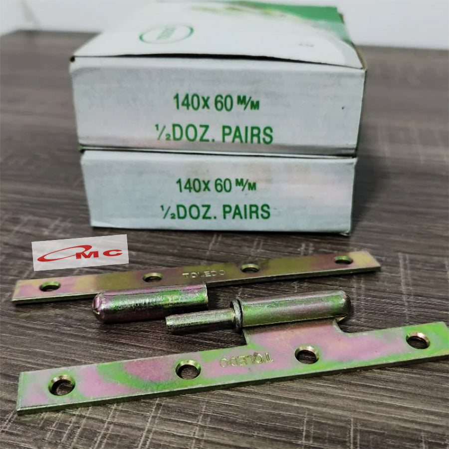 Engsel H Toledo Tebal 140x60mm Engsel Cabut Engsel Pintu H Tebal Engsel Besi Pintu Jendela Engsel Copot Bongkar Pasang 140 x 60 x 2mm 140x60 mm 140mm X 60mm Plat Besi Kuning