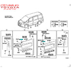 Clip Klip Kancing Moulding List Body Toyota Alphard Vellfire ANH20 GGH20 Noah Voxy Original 75397-58030
