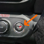 Sticker Stiker GR Start Stop Button Engine Agya GR Raize GR Rush GR Avanza Veloz GR 2022 Up Original Toyota P5286-BYA02 Emblem Logo Stiker Tombol Engine Start Stop GR Sport