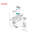 Pelipit pintu Bagian Dalam Kanan Kiri Dyna saurus Hino Dutro Original 68171-0W010 68172-0W010