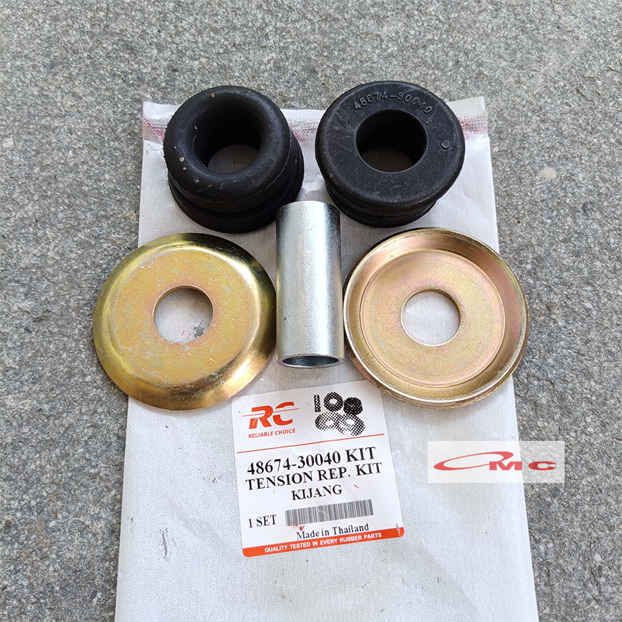 Karet Stabil Strut Bar Kit Kijang Super Grand Kapsul RC 48674-30040-KIT-RC Karet Barkit Strutbar Bar Kit Karet Stabil Stabilizer Kit Toyota Kijang 48674-30040