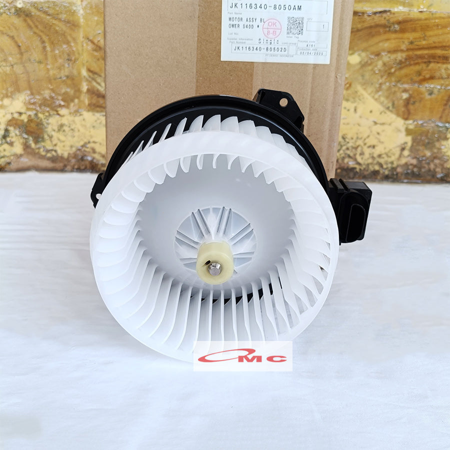 Motor Blower AC Mobil Yaris New Vios Limo All New Avanza Veloz APV Gran Max Grandmax Original Denso JK116340-8050 Blower AC Motor Assy Depan Dinamo Motor Blower Kipas Fan Ac Mobil Ori