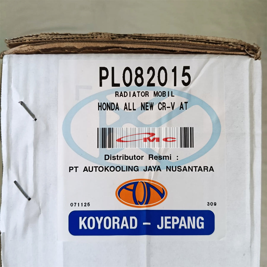 Radiator Honda All New CRV 2400cc Matic Gen 3 2007-2012 Koyorad Jepang Japan PL082015 Radiator Honda CRV CR-V RE 2.4 2400 cc Gen3 Automatic AT