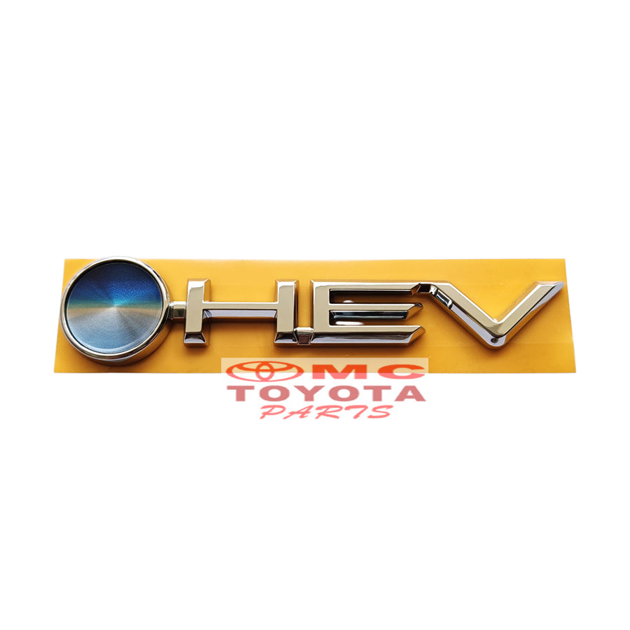 Emblem Logo O-HEV OHEV Chrome Yaris Cross Hybrid Original Toyota 75440-BZ010 Emblem Tulisan O HEV Chrome Side Fender Samping Kanan Kiri Dan Bagasi Belakang Sticker Stiker