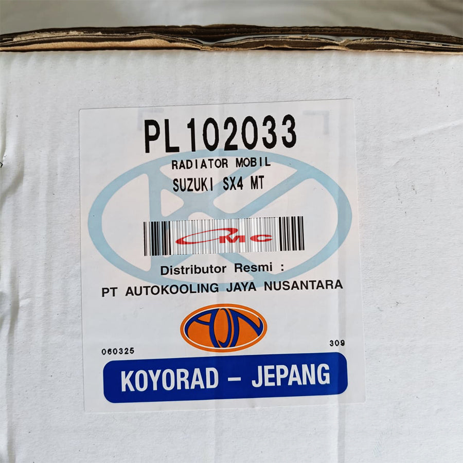 Radiator Suzuki SX4 X Over Neo Baleno Manual Koyorad Jepang Japan PL102033 Radiator Assy Suzuki SX4 X-Over Xover Manual MT