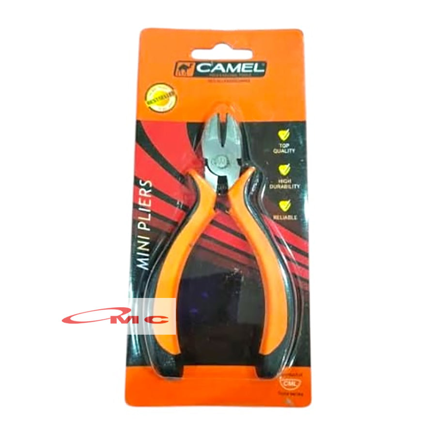 Tang Mini Camel Dengan Per 4.5" inch Tang Kombinasi Potong Lancip Mini Camel 4,5" Tang Lancip Tang Jepit Tang Potong Pemotong Kawat Kabel 4,5 4.5 inch Tang Mini Pliers Kecil Gagang Karet Anti Slip