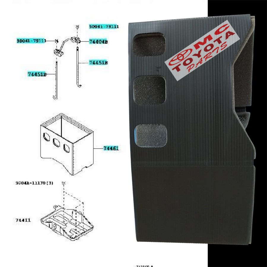 Cover Aki Dudukan Accu Calya Sigra Agya Ayla Pelindung Panas Aki Original Toyota 74405-BZ061