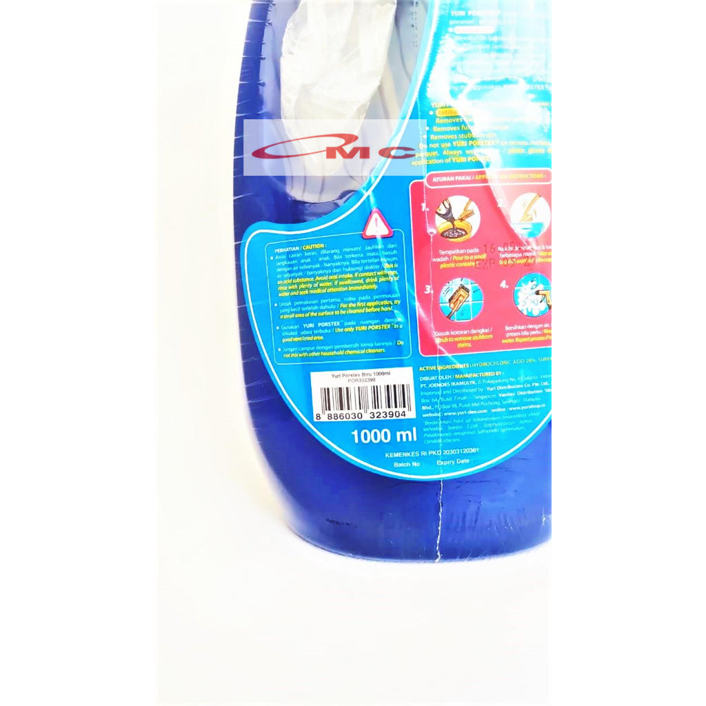 Porstex porstek Floor Cleaner Botol Biru 1000 Ml Pembersih Lantai  Porselen Dan Keramik