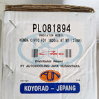 Radiator Honda Civic FD FD1 1.8 1800cc Matic Manual 2006-2012 2Ply 27mm Koyorad Jepang Japan PL081894 Radiator All New Civic FD1 1800 cc AT MT