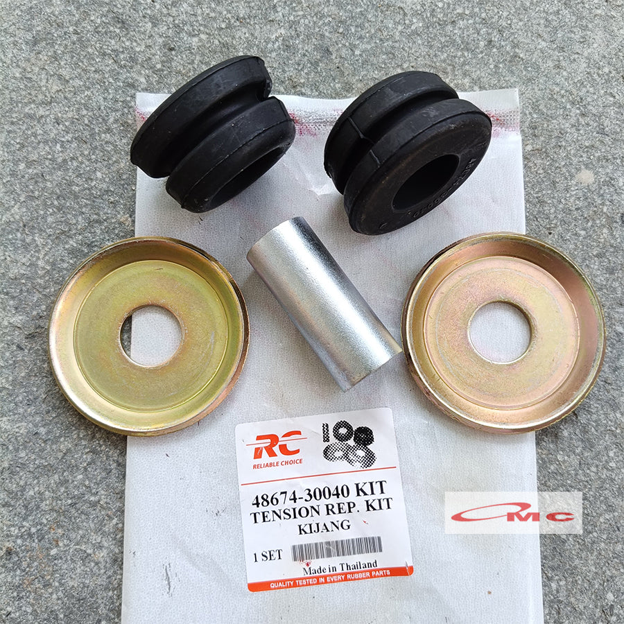 Karet Stabil Strut Bar Kit Kijang Super Grand Kapsul RC 48674-30040-KIT-RC Karet Barkit Strutbar Bar Kit Karet Stabil Stabilizer Kit Toyota Kijang 48674-30040