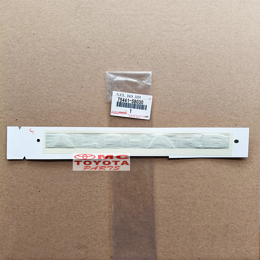 Emblem Belakang Tulisan ALPHARD XH20 AGH30 2008-2018 Chrome Original Toyota Alphard Vellfire 75441-58030 / 75441-58070 Emblem Logo Sticker Stiker Bagasi Pintu Belakang Ori