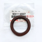 Seal Converter CVT Matic New Altis Alphard Vellfire Previa Estima RAV4 Lexus NX300 RX200 Harrier Sienta Yaris Vios Corolla Cross Original Toyota 90311-45027 Sil Seal Type T Oil Seal Converter Matic ANH20 2400cc 2AZFE 2AZF Conventer Metic