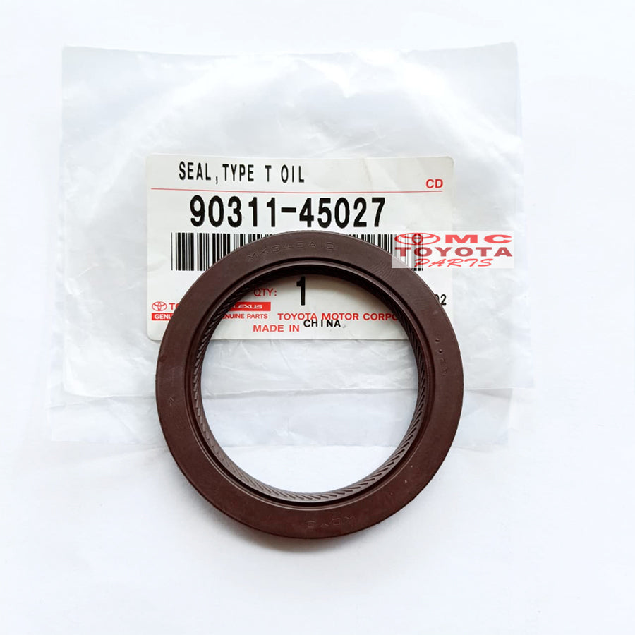 Seal Converter CVT Matic New Altis Alphard Vellfire Previa Estima RAV4 Lexus NX300 RX200 Harrier Sienta Yaris Vios Corolla Cross Original Toyota 90311-45027 Sil Seal Type T Oil Seal Converter Matic ANH20 2400cc 2AZFE 2AZF Conventer Metic