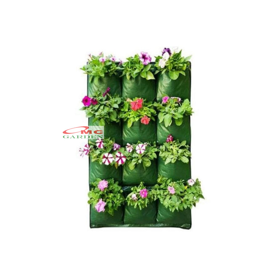 Wall Planter Bag Polybag Dinding Easy Grow Pot Bunga Hias 12 Kantong