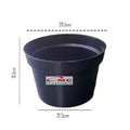 Pot Tanaman Hias Bunga Bonsai Hitam Plastik Jumbo 30cm