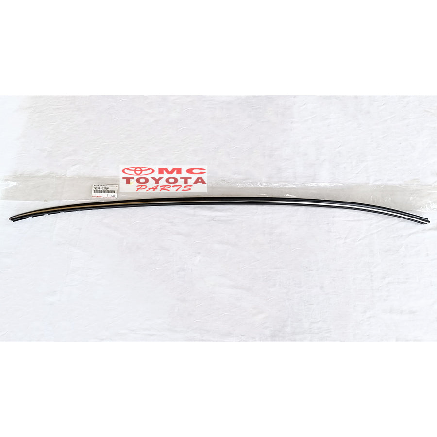 Karet Kaca Depan Lis Kaca Depan Corolla Twincam Bagian Atas Original Toyota 75531-12300 Moulding Molding Karet List Kaca Depan Atas Chrome