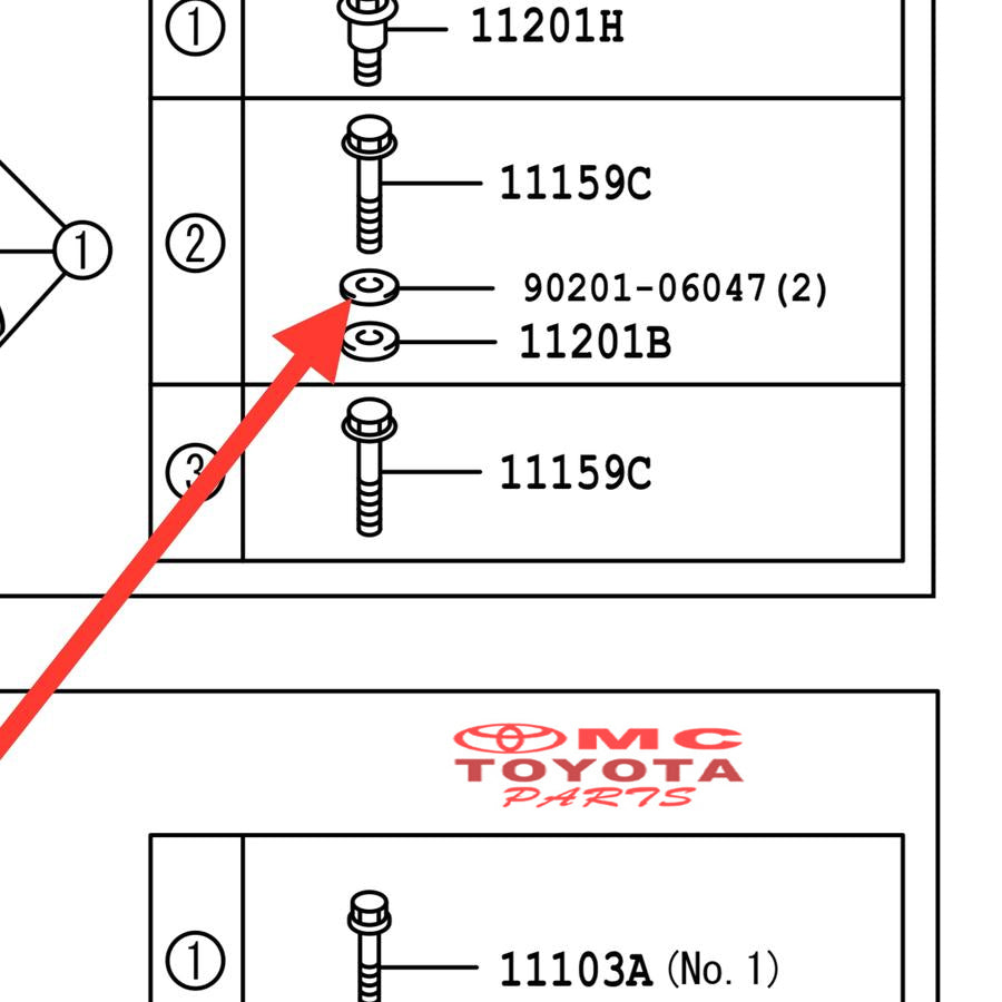 Plat Ring Seal Washer Gromet Tutup Klep Calya Sigra Agya Ayla 1.2 1200cc Xenia Avanza Veloz All New Rush Terios Vios Yaris Original 90201-06047 Ring Baut Washer Seal Grommet Gromet Tutup Klep Ori