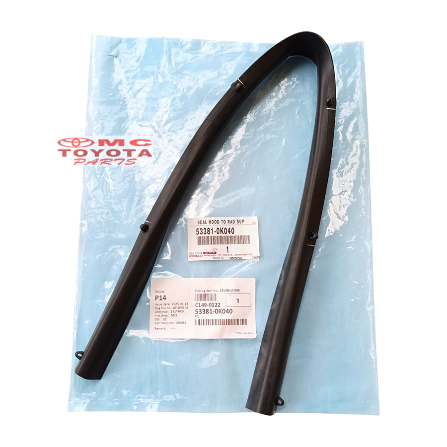 Karet Kap Mesin Motor Bagian Depan Kijang Innova 2004-2015 Original Toyota 53381-0K040 Karet Cup Kap Motor Mesin Seal Hood Radiator