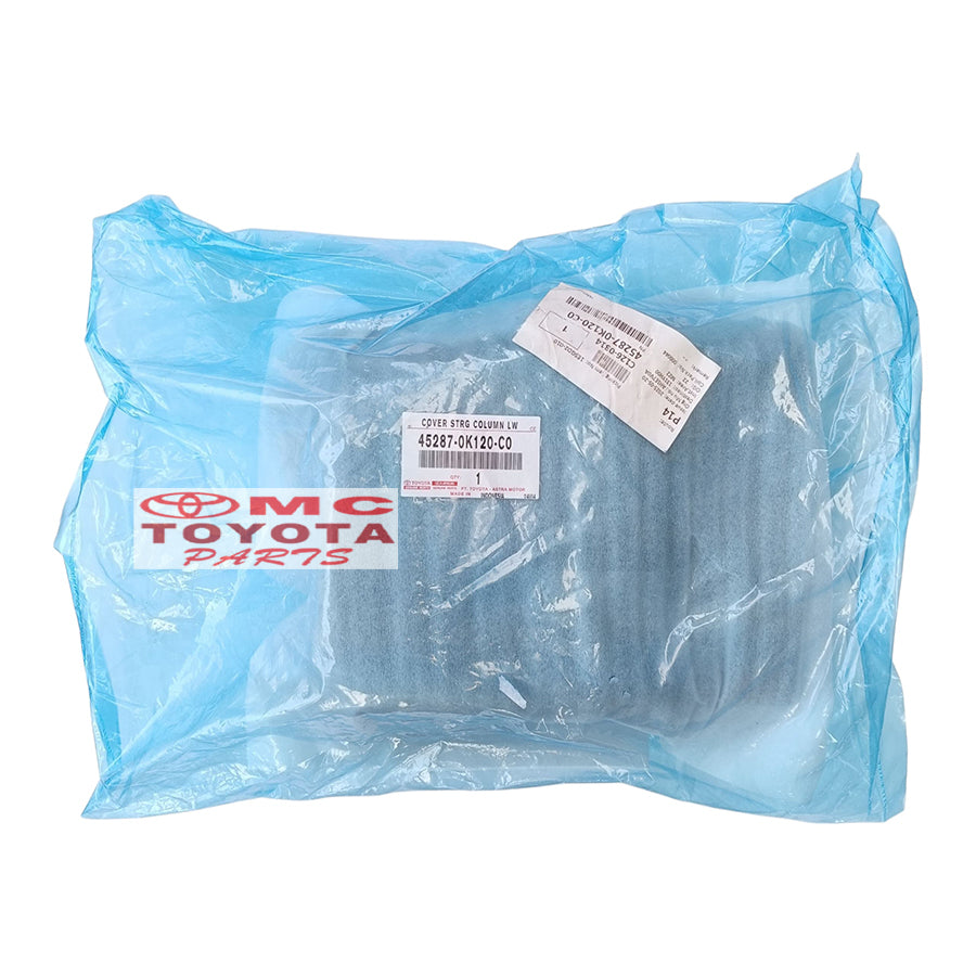 Cover Bawah Column Stir Innova Reborn Venturer Fortuner VRZ Original Toyota 45287-0K120-C0 Tanpa Lubang Kunci Panel Steer Cover Colum Stir Cover Steer Setir Cover Steering Column Bawah