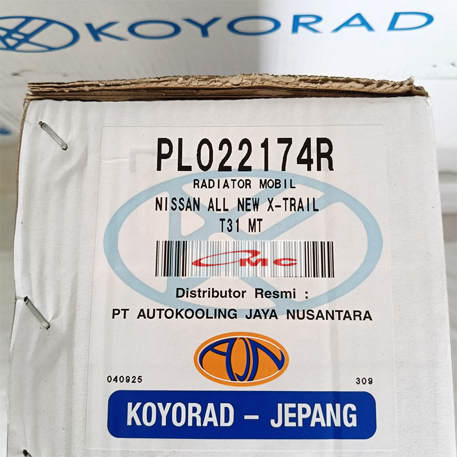 Radiator Nissan All New Xtrail T31 Serena C26 Matic Manual Original Koyorad Jepang Japan PL022174R Radiator Nissan Xtrail X-Trail X Trail T31 PL022174